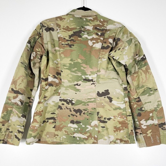 Military Army Combat Coat Jacket Womens Green Camo Fatigue Uniform Size 30 Short - Picture 2 of 5